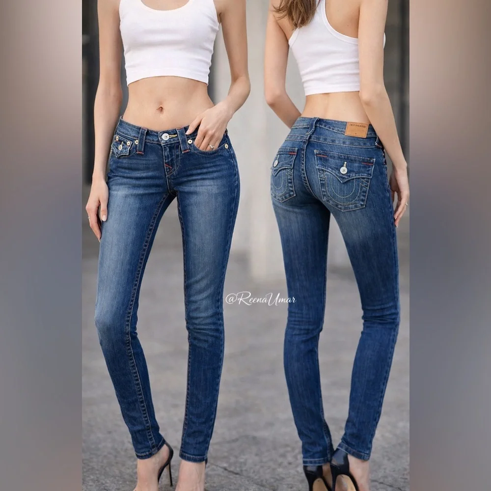 True Religion Cora Mid-Rise Straight Leg Jeans – Size 23 – NWOT - Picture 1 of 15